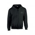 GSA Supercotton Zipper Hoodie - 17-38003 Black