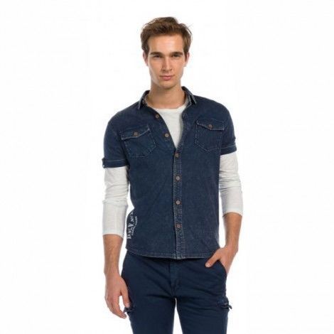 Ανδρικό Πουκάμισο - Devergo Blue Shirt - 1D915008SS0124