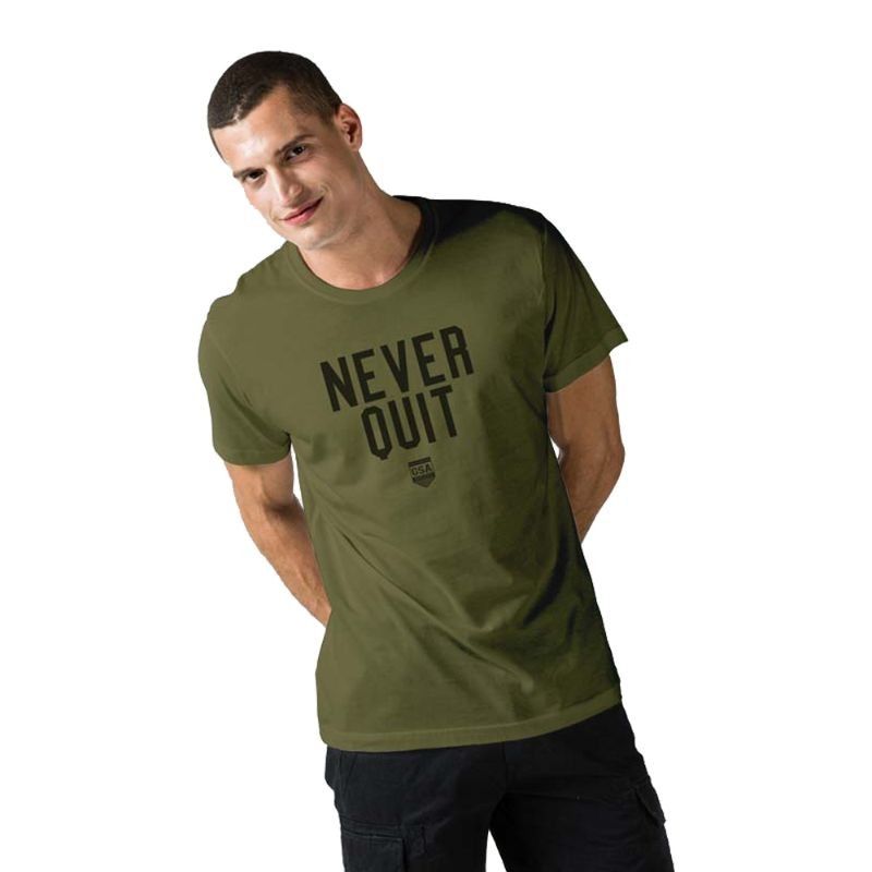 Ανδρική Μπλούζα - GSA Mens T-shirt Graphic Tee Glory Χακί - 3719001