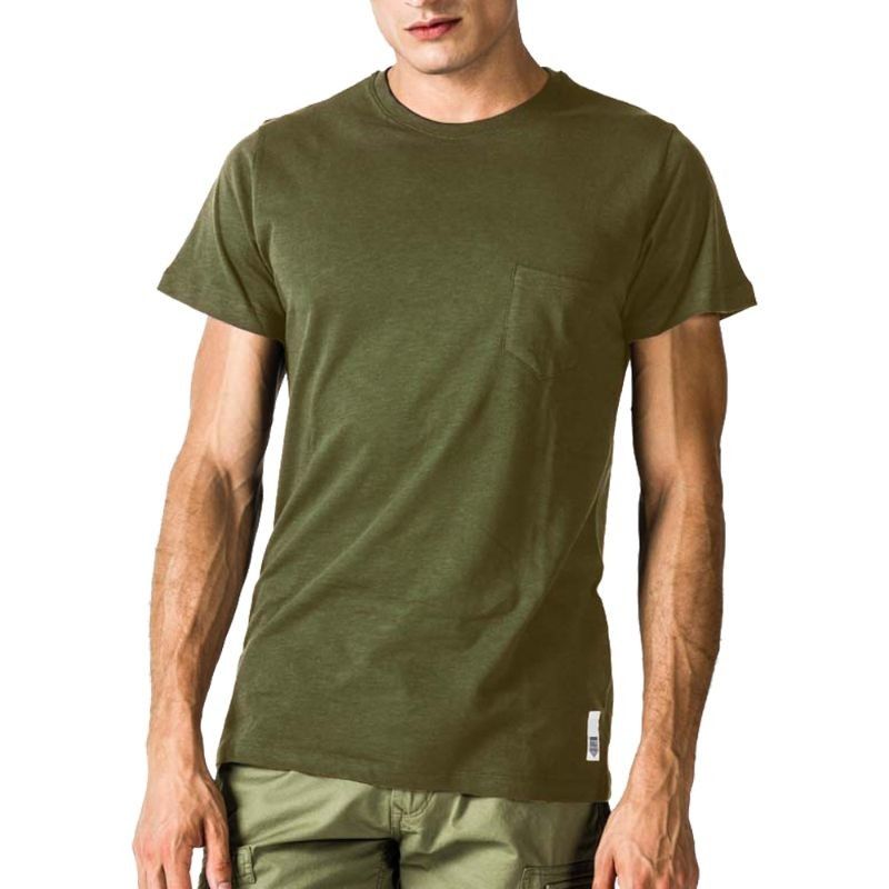 Ανδρική Μπλούζα - GSA Mens T-shirt Classic with Pocket Χακί - 3719002