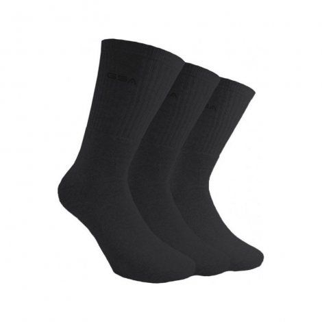 GSA ORGANICPLUS[+] X3 Fully Cushioned Crew Socks Κάλτσες Πακέτο των 3 Μαύρο - 8181003-01