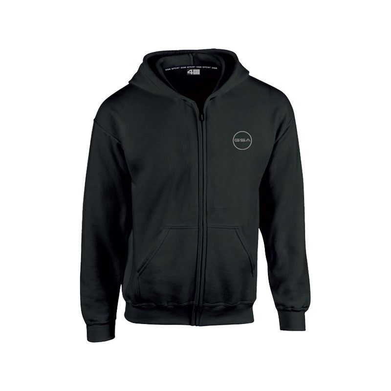 GSA Supercotton Zipper Hoodie - 17-38007 Black