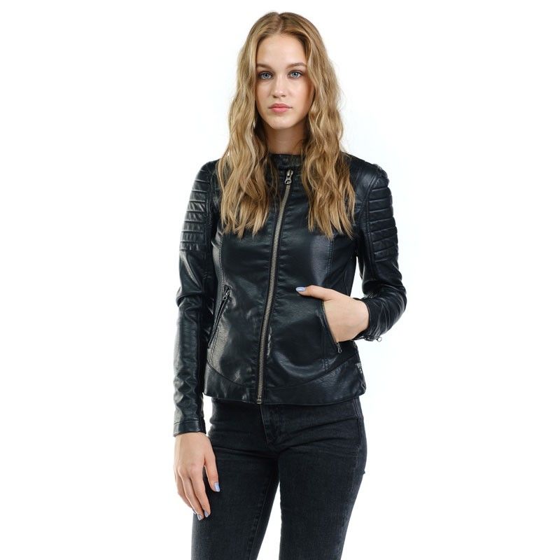 Devergo Womens Biker Jacket - 2D923512KA9000-16