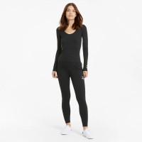 Puma Classics High Waist Ribbed Womens Leggings - 599598-01