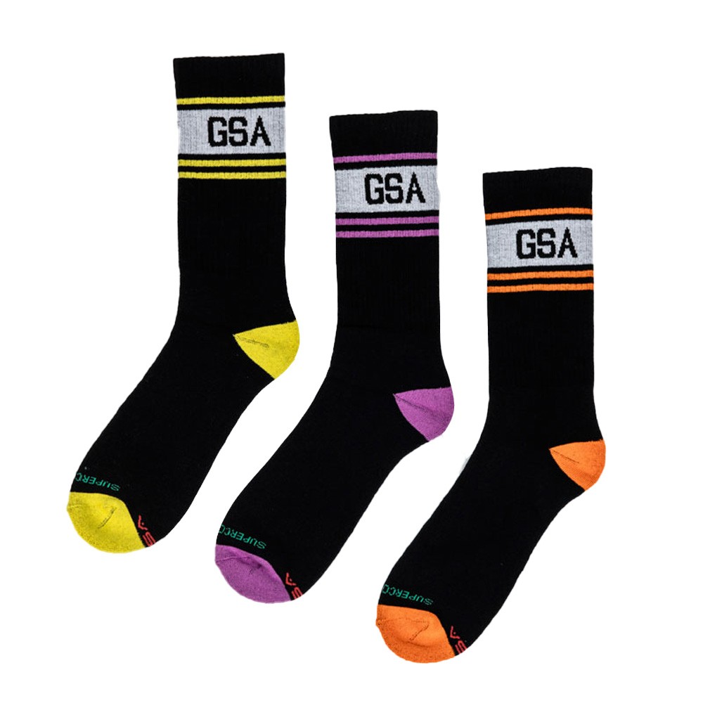 GSA SUPERLOGO Stripes Crew Socks Πακέτο των 3 - 811901-52