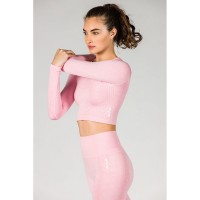GSA Hydro Seamless Crop Top Pink - 1727106-12