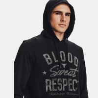 Under Armour Mens Project Rock Terry BSR Hoodie - 1361748-001