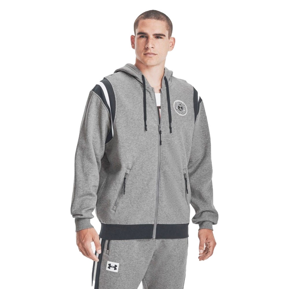 Under Armour Mens Rival Fleece Alma Mater Full-Zip Hoodie - 1366303-067