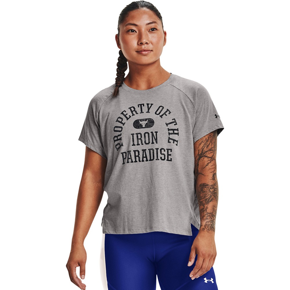Under Armour Women's Project Rock Property Of Short Sleeve - 1365995-031