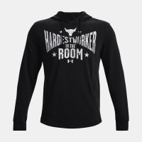 Under Armour Mens Project Rock Terry Hoodie - 1370458-001