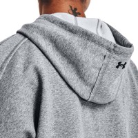 Under Armour Womens Project Rock Fleece Short Sleeve Hoodie Γκρι - 1371370-035