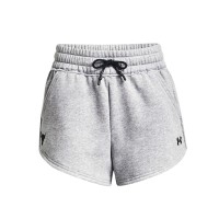Under Armour Womens Project Rock Fleece Shorts Γκρι - 1371371-035