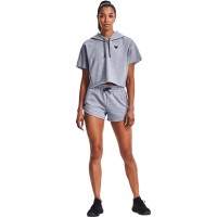 Under Armour Womens Project Rock Fleece Shorts Γκρι - 1371371-035