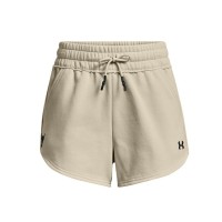 Under Armour Womens Project Rock Fleece Shorts Μπεζ - 1371371-279