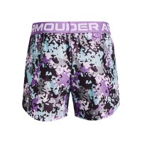 Under Armour Girls Play Up Printed Shorts Μωβ - 1363371-560