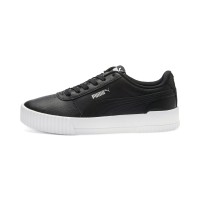 Puma Carina Leather Womens Trainers Μαύρο - 370325-01