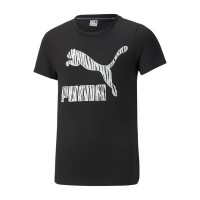 Puma Summer Roar Logo Youth Tee Μαύρο - 533387-01