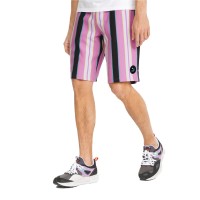 Puma SWxP AOP Longline Shorts 10" TR Ανδρική Βερμούδα Ριγέ Πολύχρωμη - 534181-02