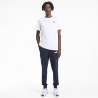 Puma Essentials Logo Mens Sweatpants Μπλε - 586716-06