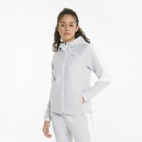 Puma Evostripe Full-Zip Womens Hoodie Γκρι - 847073-04