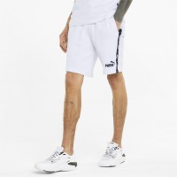 Puma Essentials+ Tape Mens Shorts Λευκό - 847387-02