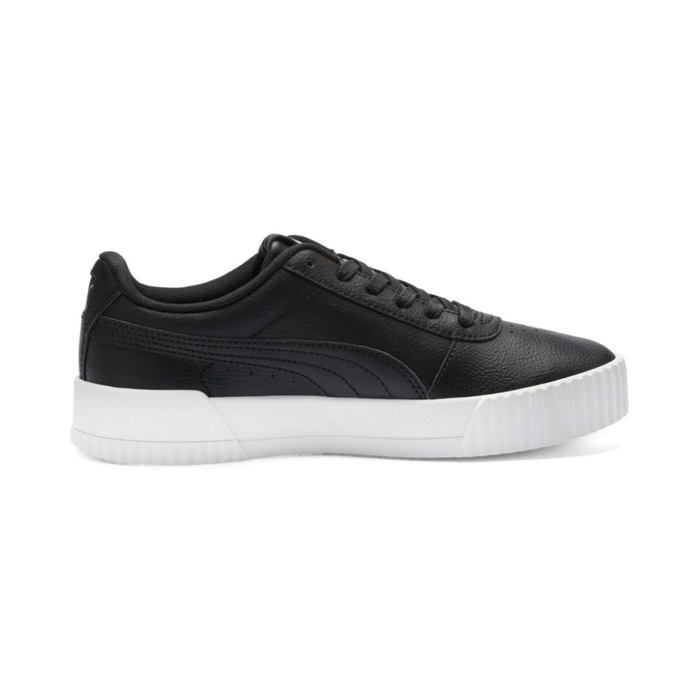 Puma Carina Leather Womens Trainers Μαύρο - 370325-01