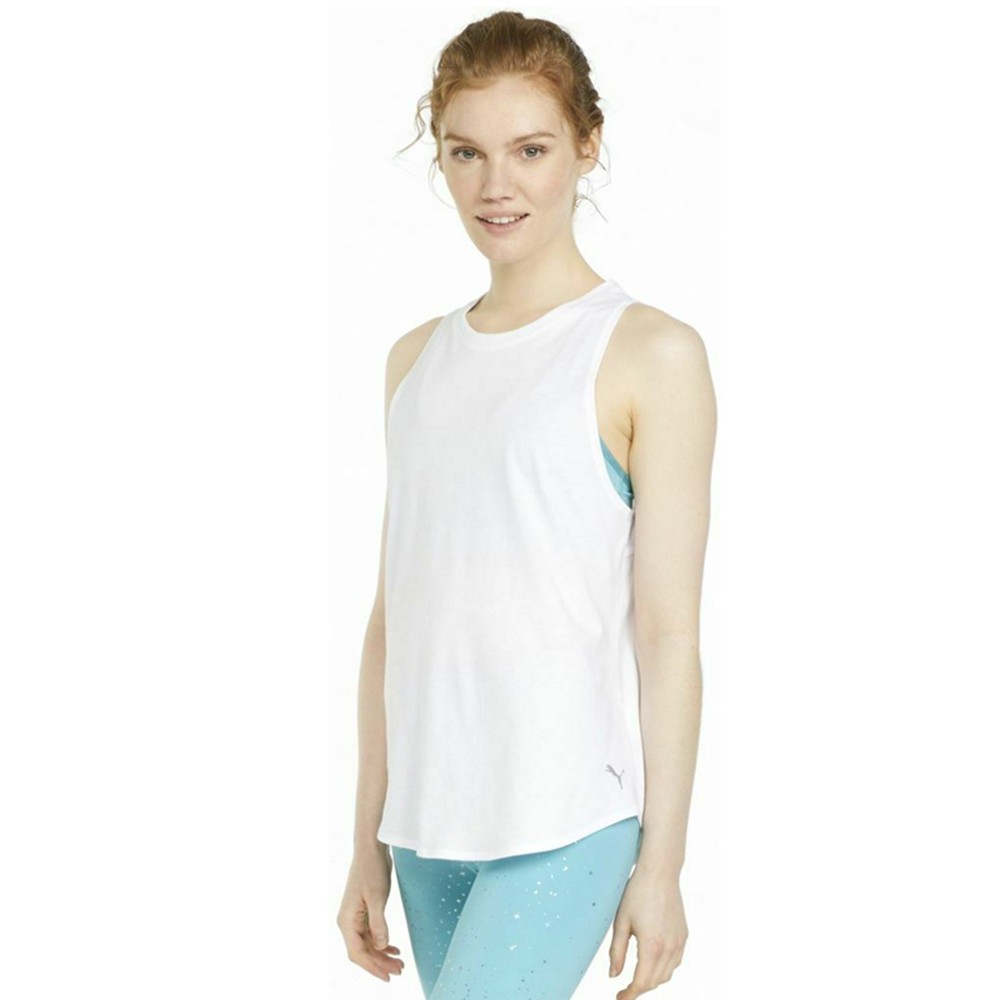 Puma Stardust Crystalline Women's Training Tank Top Λευκή - 521373-02