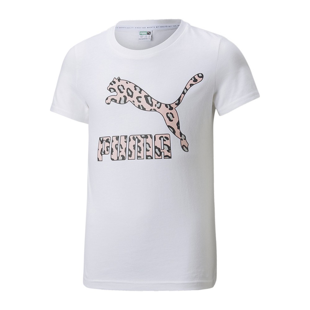 Puma Summer Roar Logo Youth Tee Μαύρο - 533387-52