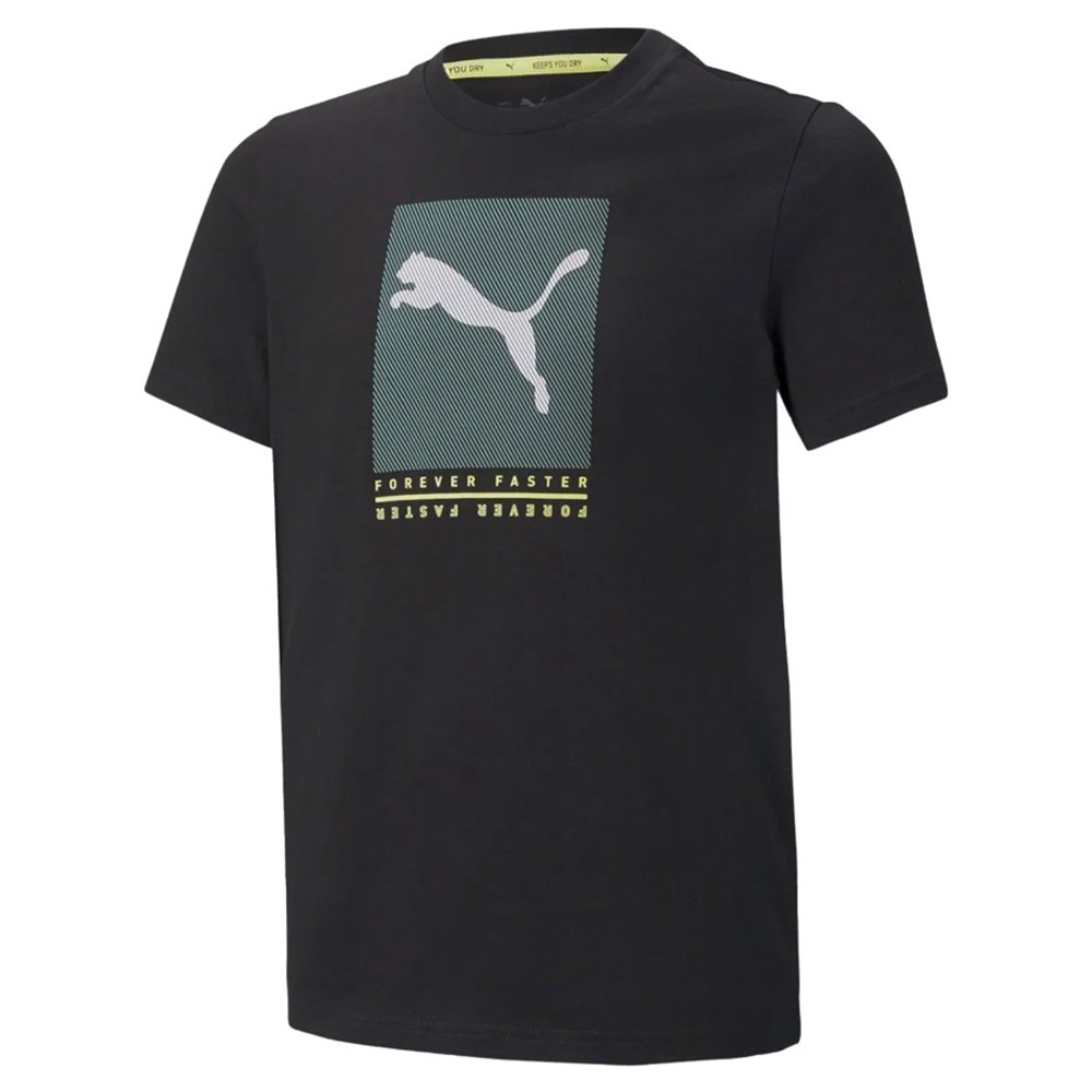 Puma Active Sports Graphic Παιδικό T-shirt για Αγόρι Μαύρο - 846993-51