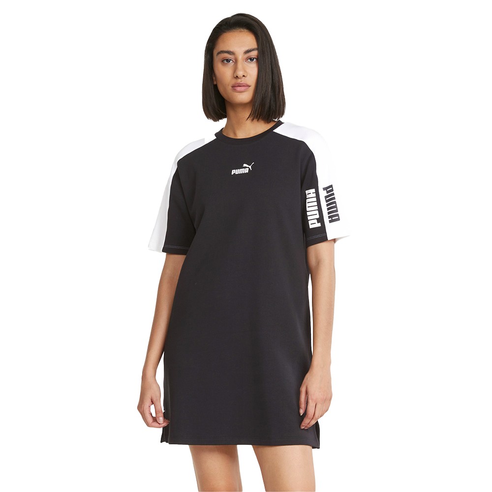 Puma Power Women's Tee Dress Φόρεμα Κοντομάνικο Μαύρο - 847118-01