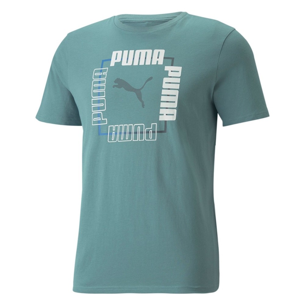 Puma Box Tee Ανδρικό T-shirt Πετρόλ - 848565-50