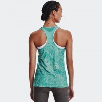 Under Armour Heat Gear Racer Print Tank Τιρκουάζ - 1365108-369