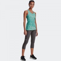 Under Armour Heat Gear Racer Print Tank Τιρκουάζ - 1365108-369