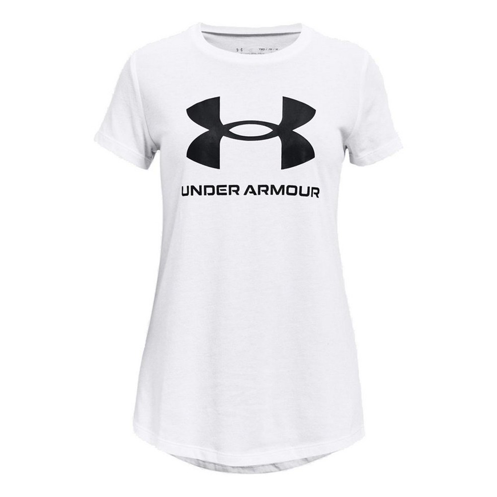 Under Armour Girls' UA Sportstyle Graphic Short Sleeve Λευκό - 1361182-100