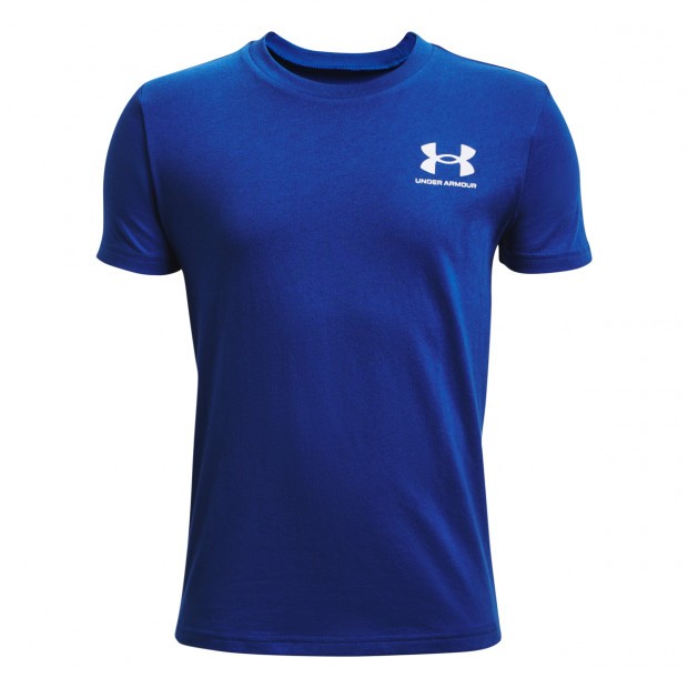 Boys' UA Sportstyle Left Chest Short Sleeve - 1363280-400