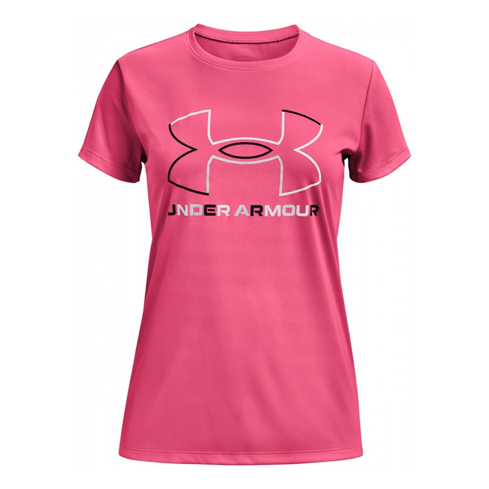 Under Armour Girls Tech™ Big Logo Short Sleeve Ροζ - 1366080-653