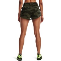 Under Armour Project Rock Print Short Γυναικείο Σορτσάκι Χακί - 1371374-310