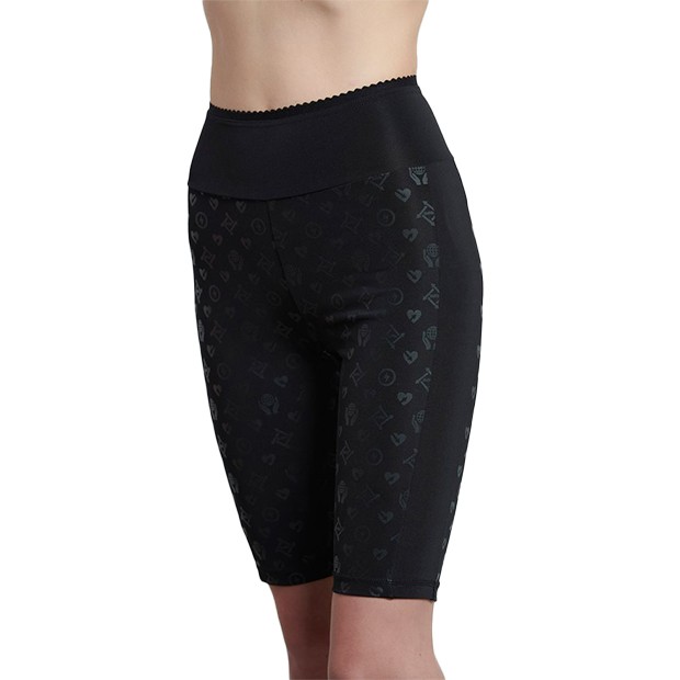 Bodytalk Γυναικείο ψηλόμεσο κολάν 2/4 "Οneworld" Μαύρο - 1221-907814-00100