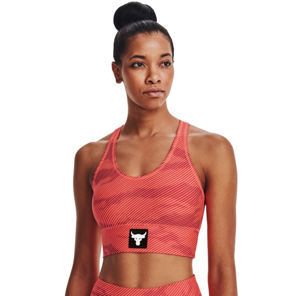 Under Armour Project Rock HG Bra  Πορτοκαλί - 1371369-824