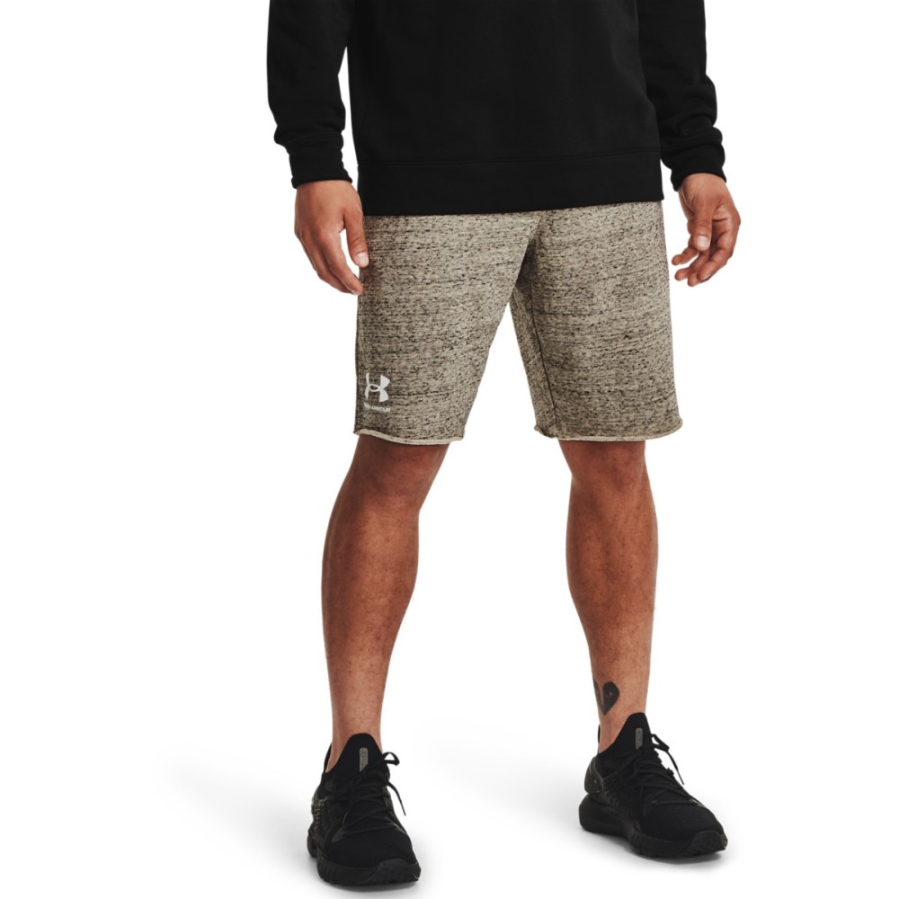 Under Armour Mens UA Rival Terry Shorts Μπεζ- 1361631-289