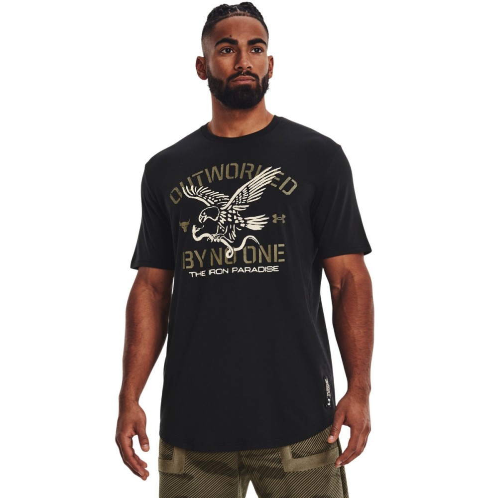 Under Armour Men's Project Rock Outworked Short Sleeve Ανδρική κοντομάνικη μπλούζα - 1370490-001