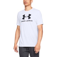 Under Armour Sportstyle Logo Ανδρικό Κοντομάνικο μπλουζάκι Λευκό - 1329590-100