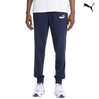 Puma Essentials Logo Mens Sweatpants Μπλε - 586716-06