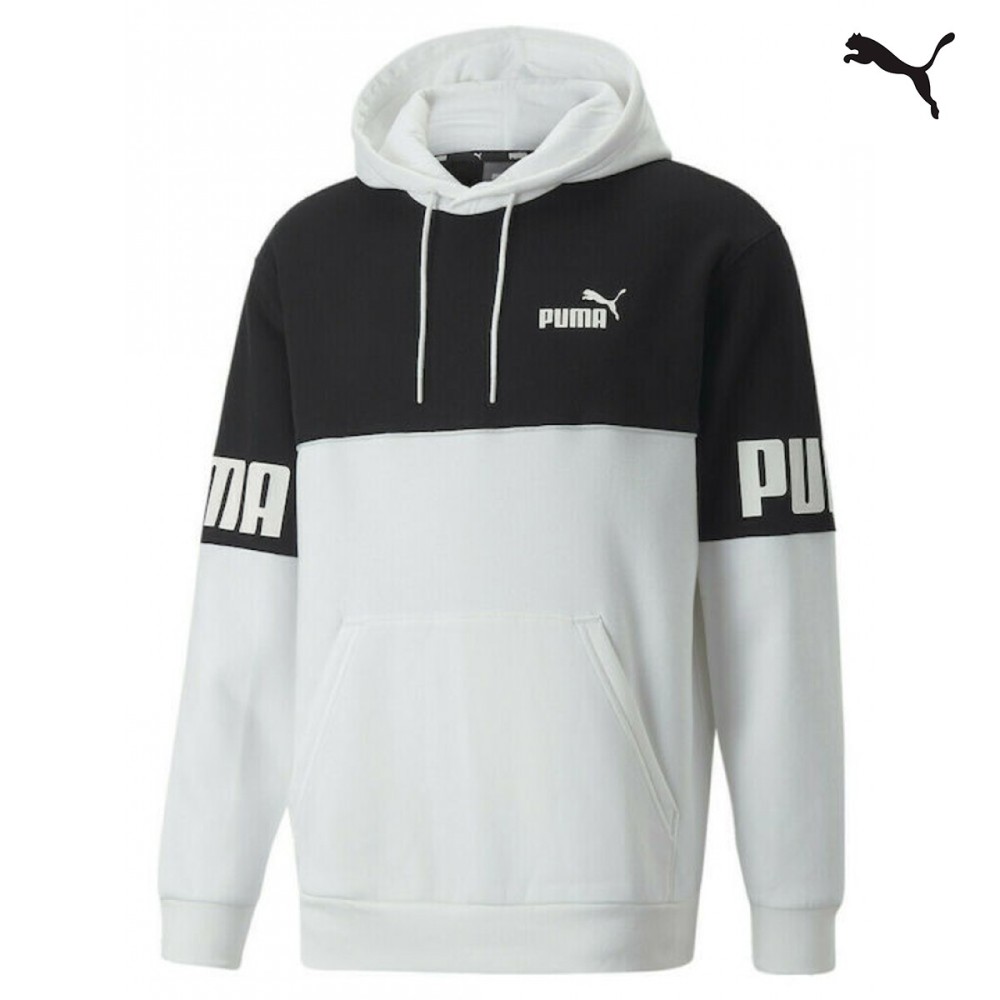 Puma Power Colorblock Hoodie Fl Ανδρική φούτερ με κουκούλα - 849807-02