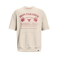 UA Project Rock Hm Gym Heavyweight Crew Ανδρικό φούτερ κοντομάνικο - 1373571-110