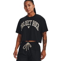 Under Armour Womens Project Rock Crop Short Sleeve Γυναικείο T-shirt - 1373594-001
