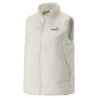 Puma ESS Padded Vest Γυναικείο Αμάνικο Μπουφάν Λευκό - 848941-65