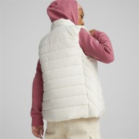 Puma ESS Padded Vest Γυναικείο Αμάνικο Μπουφάν Λευκό - 848941-65