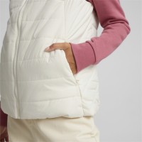 Puma ESS Padded Vest Γυναικείο Αμάνικο Μπουφάν Λευκό - 848941-65