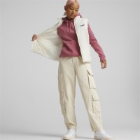 Puma ESS Padded Vest Γυναικείο Αμάνικο Μπουφάν Λευκό - 848941-65